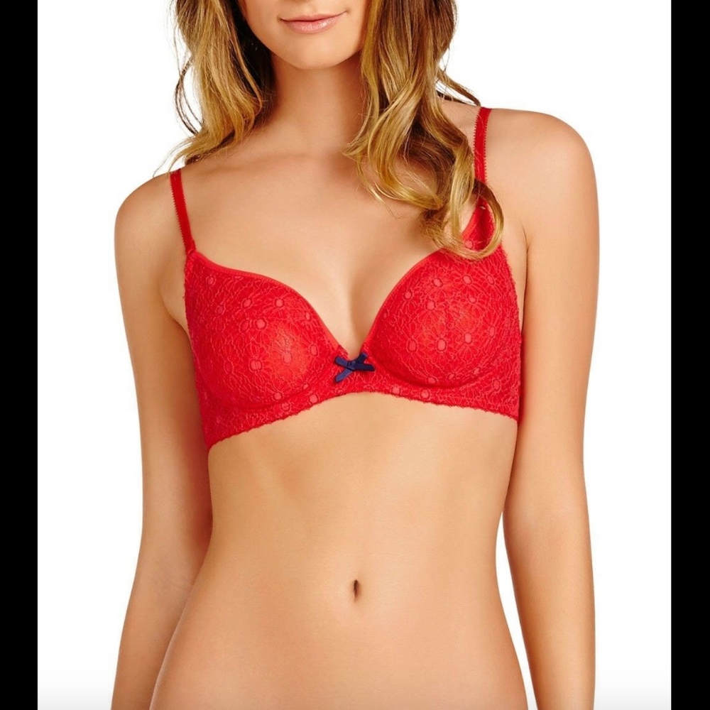 NWT‎ Aimee Underwire Bra Red [ Size 32D ]
